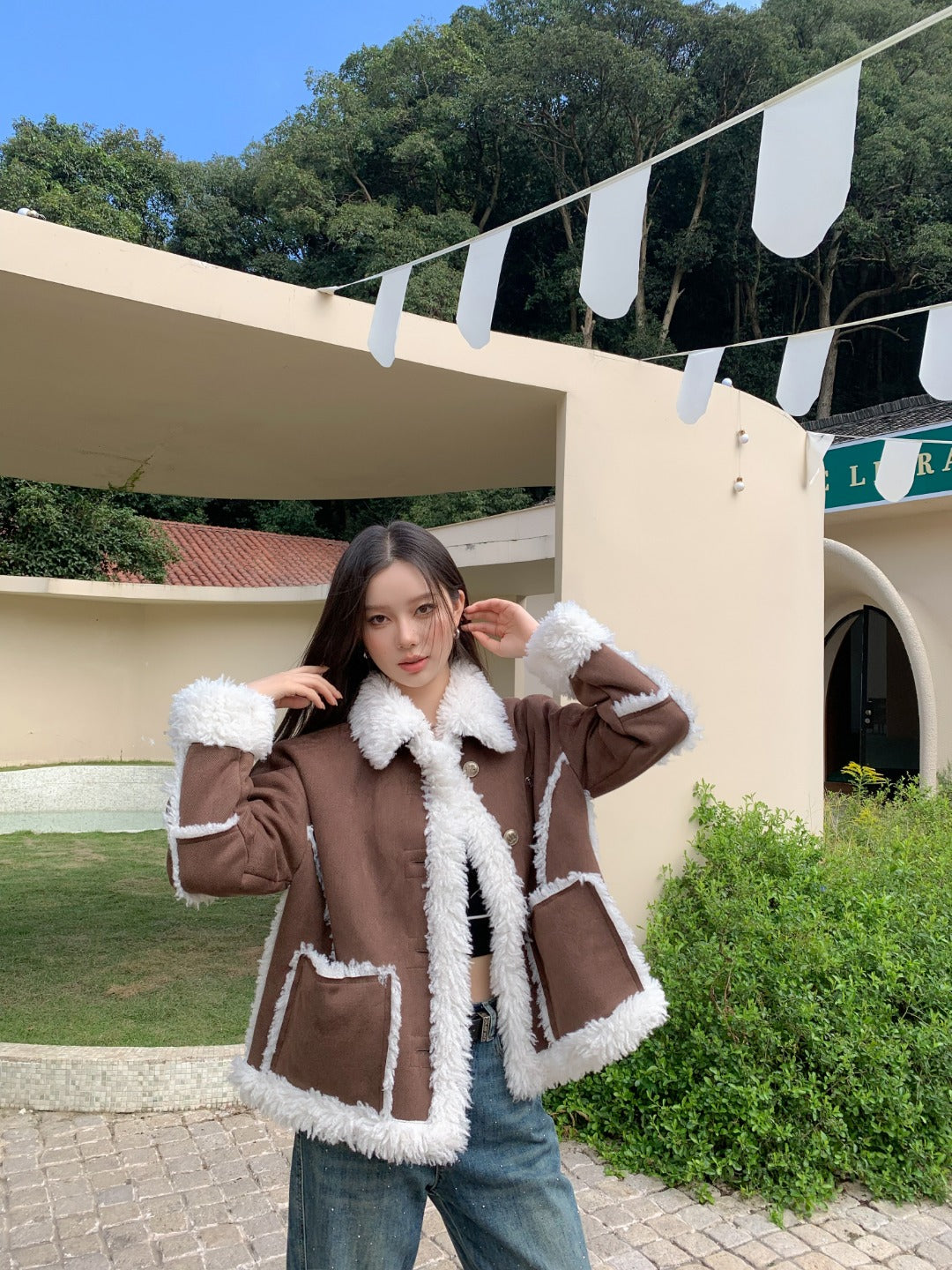 LAFREEDOM Casual Lamb Coat(2color)