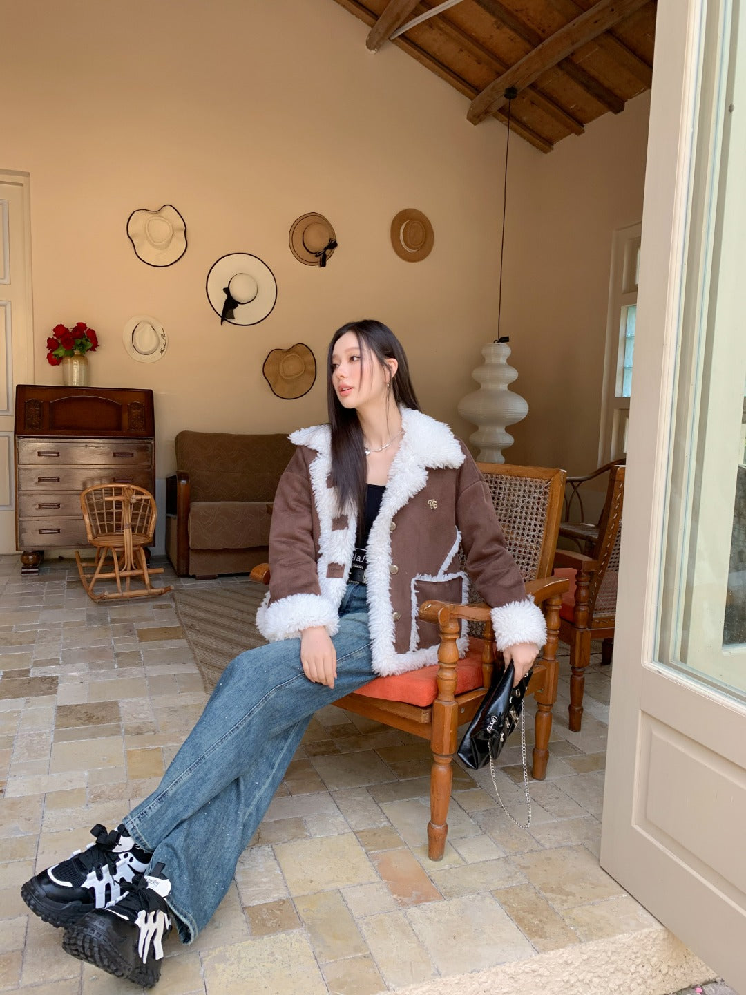 LAFREEDOM Casual Lamb Coat(2color)
