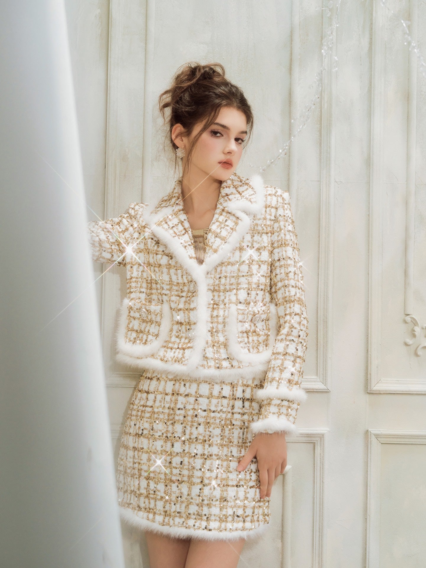 Wardrobes by chen Checkered Mink Set(Separate)