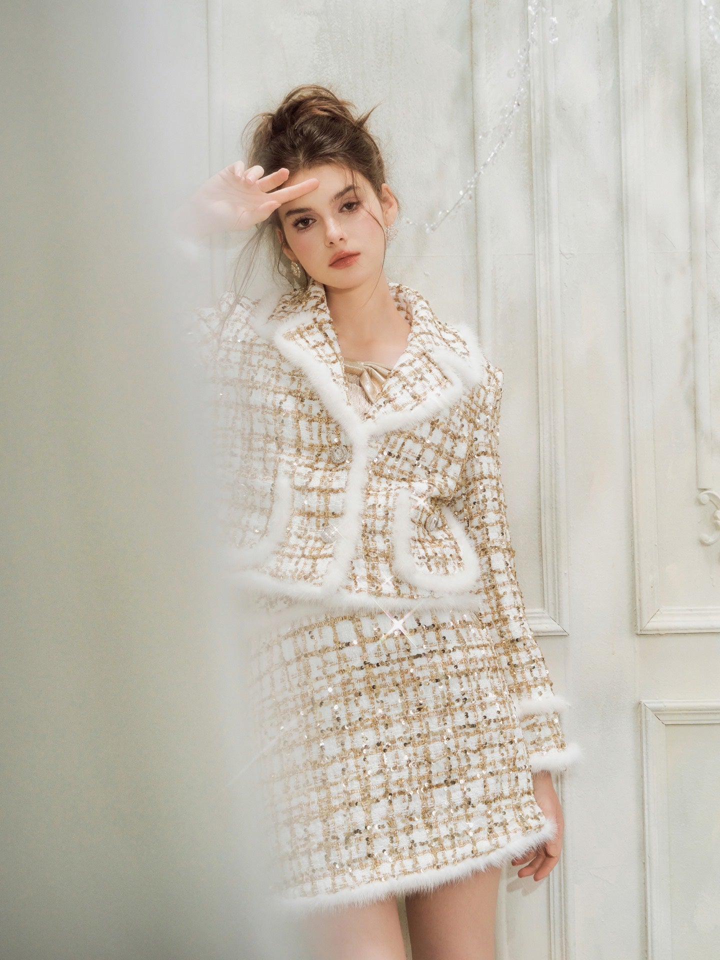 Wardrobes by chen Checkered Mink Set(Separate)