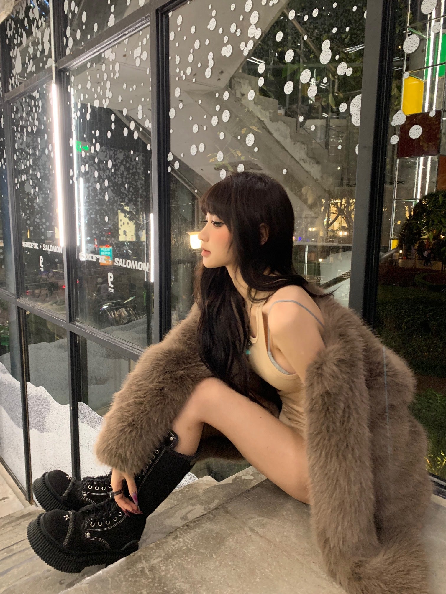 SMFK Wild Wolrd Artificial Fur Jacket