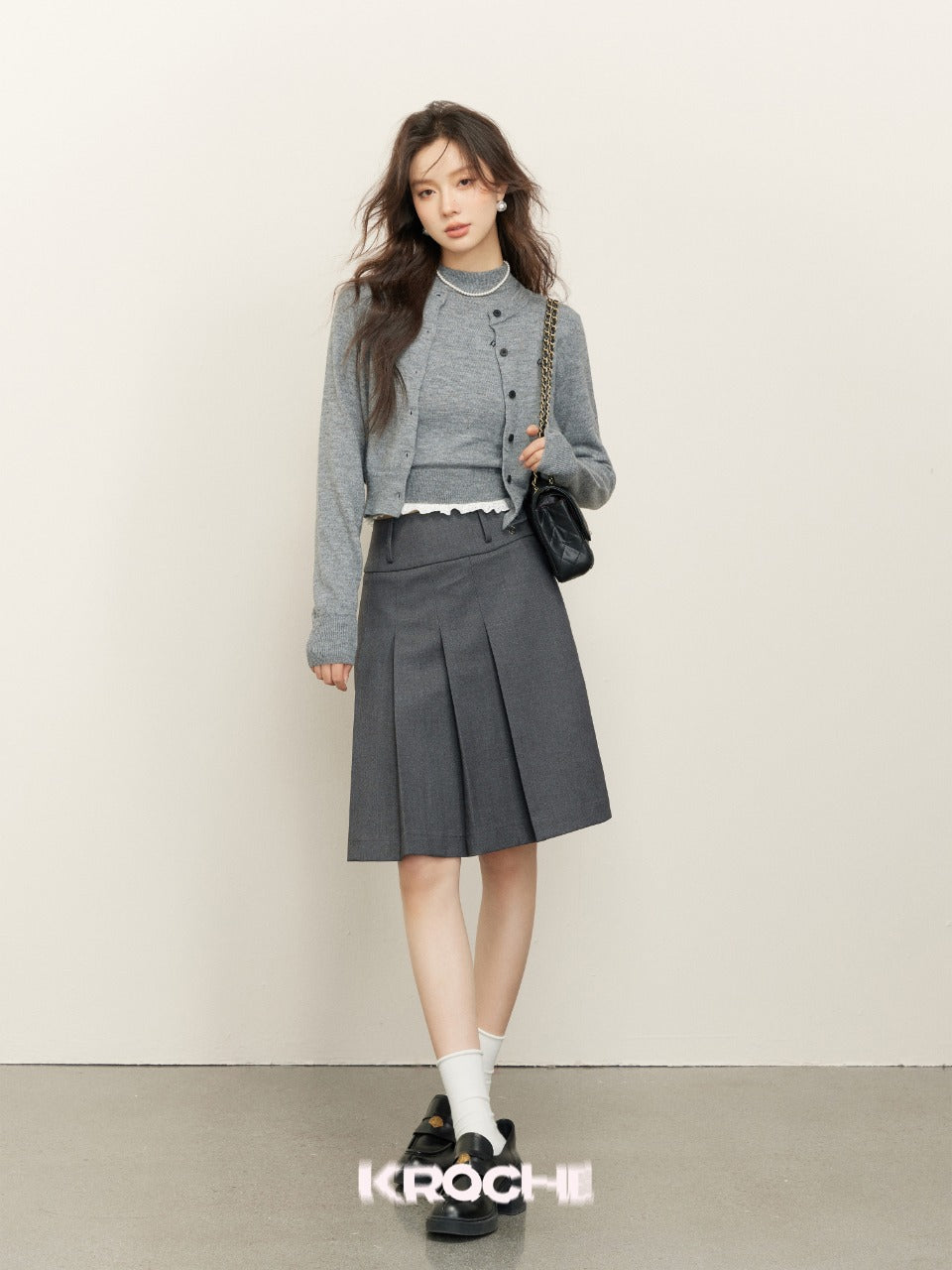KROCHE Grey Knit Set(SEPARATE)