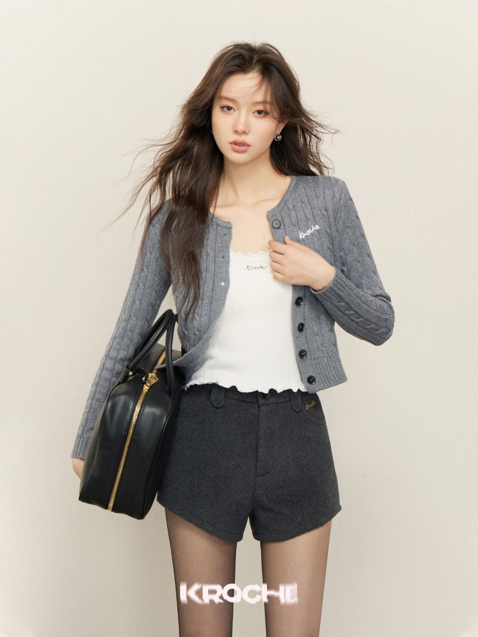 KROCHE High Waist Smoke Shorts