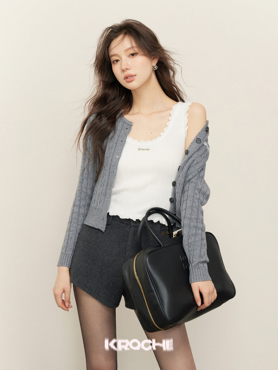KROCHE High Waist Smoke Shorts