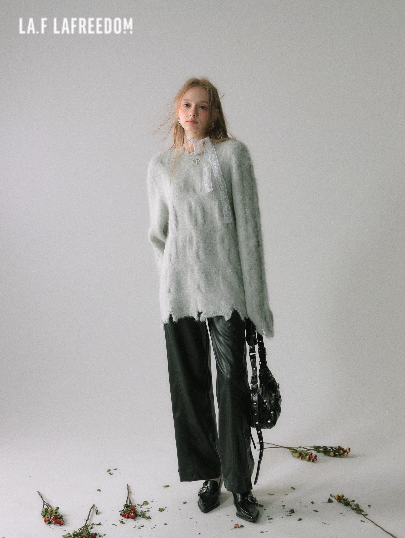 LA FREEDOM Slouchy Fringe Sweater(two colors)