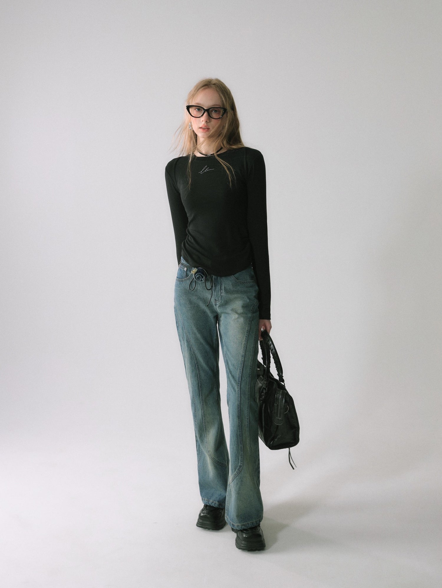 LAFREEDOM SALE Rhinestone Embellished Knit Top(3 colors)