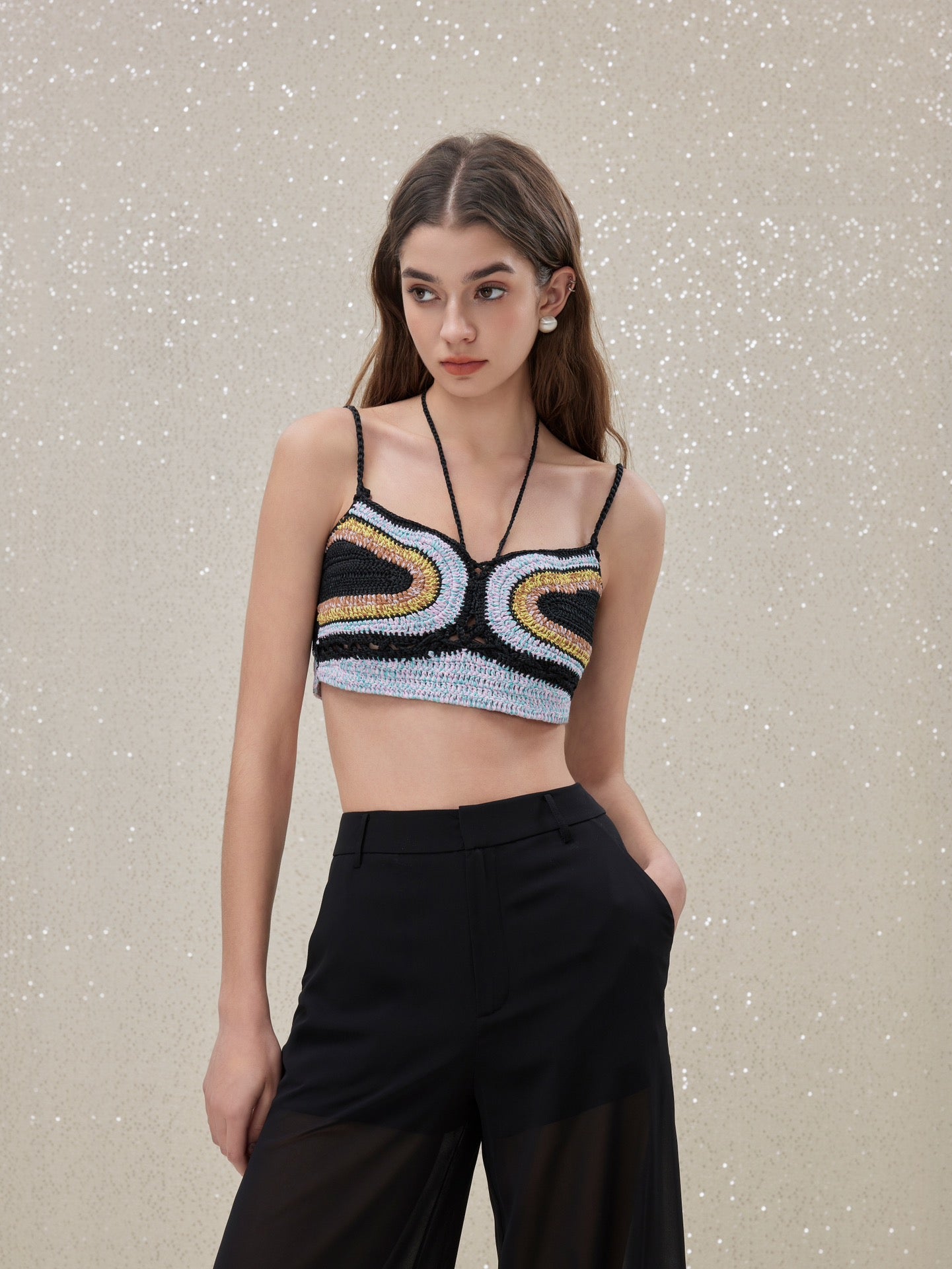 ROCHA ROMA Colorful Vest OR Wide-Leg Pants