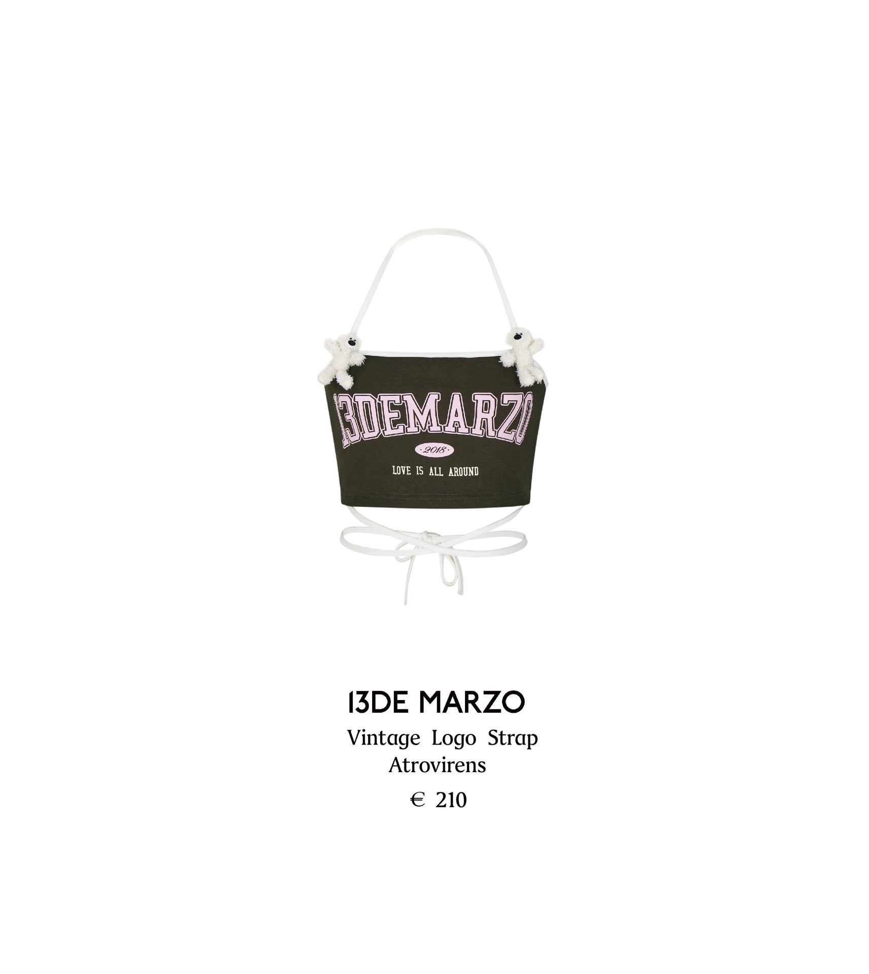 13DE MARZO Vintage Logo Strap Atrovirens