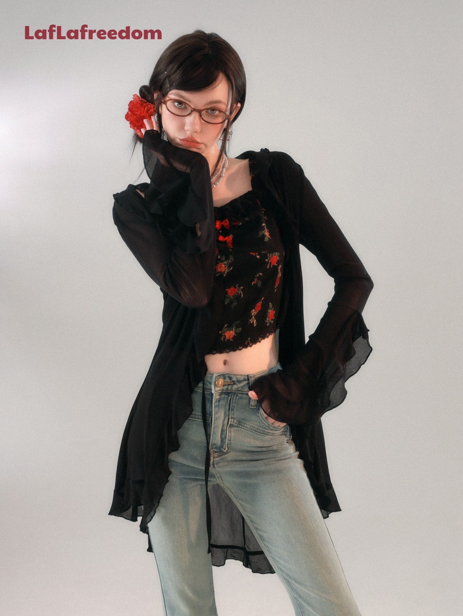 LA FREEDOM "FLORA" Cardigan(2color)