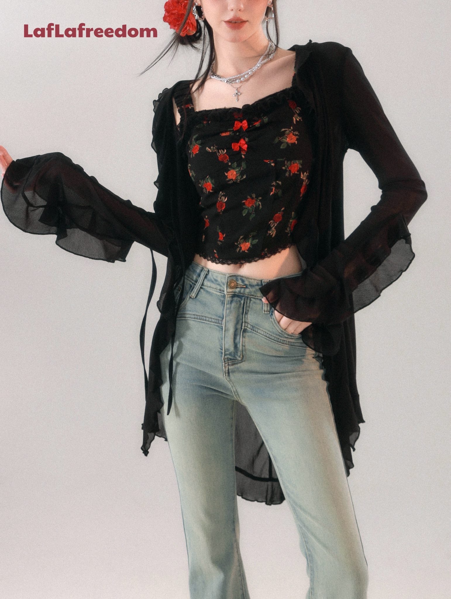LA FREEDOM "FLORA" Cardigan(2color)
