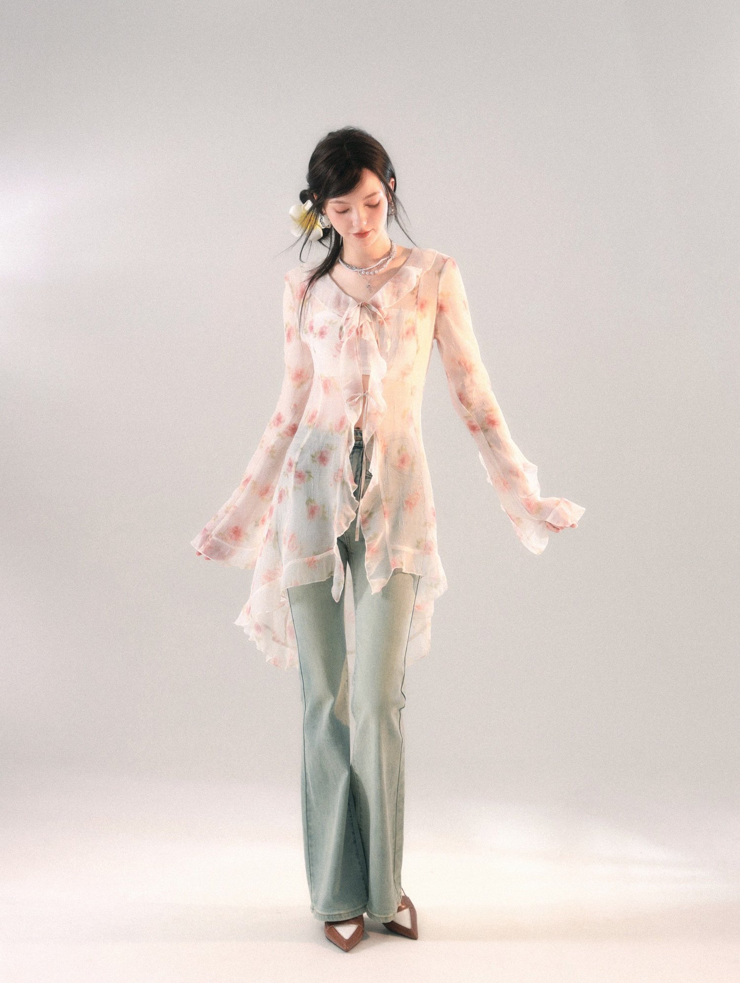 LA FREEDOM "FLORA"  Cardigan(2color)