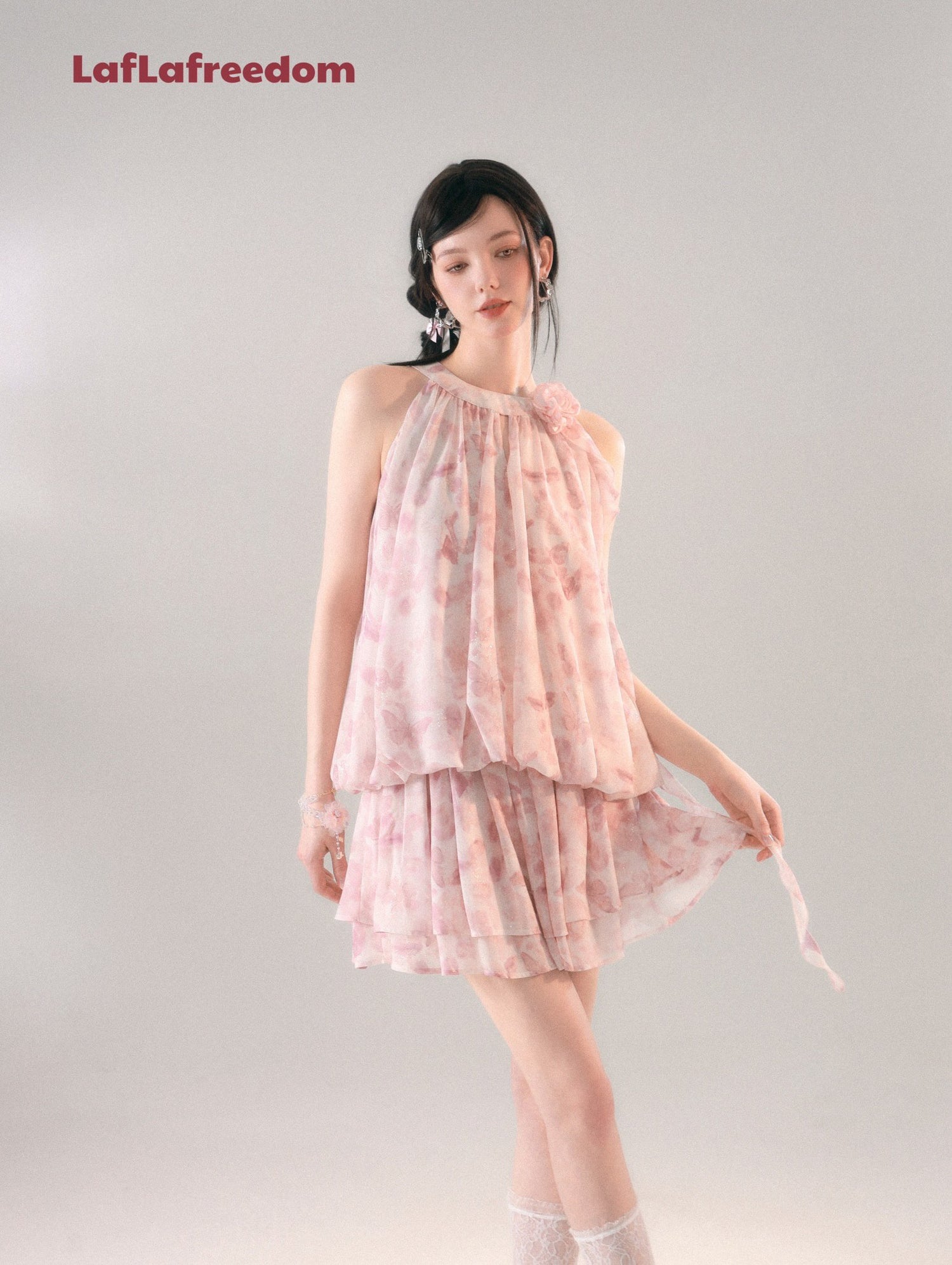 LA FREEDOM "FLORA" mini Skirt(2color)