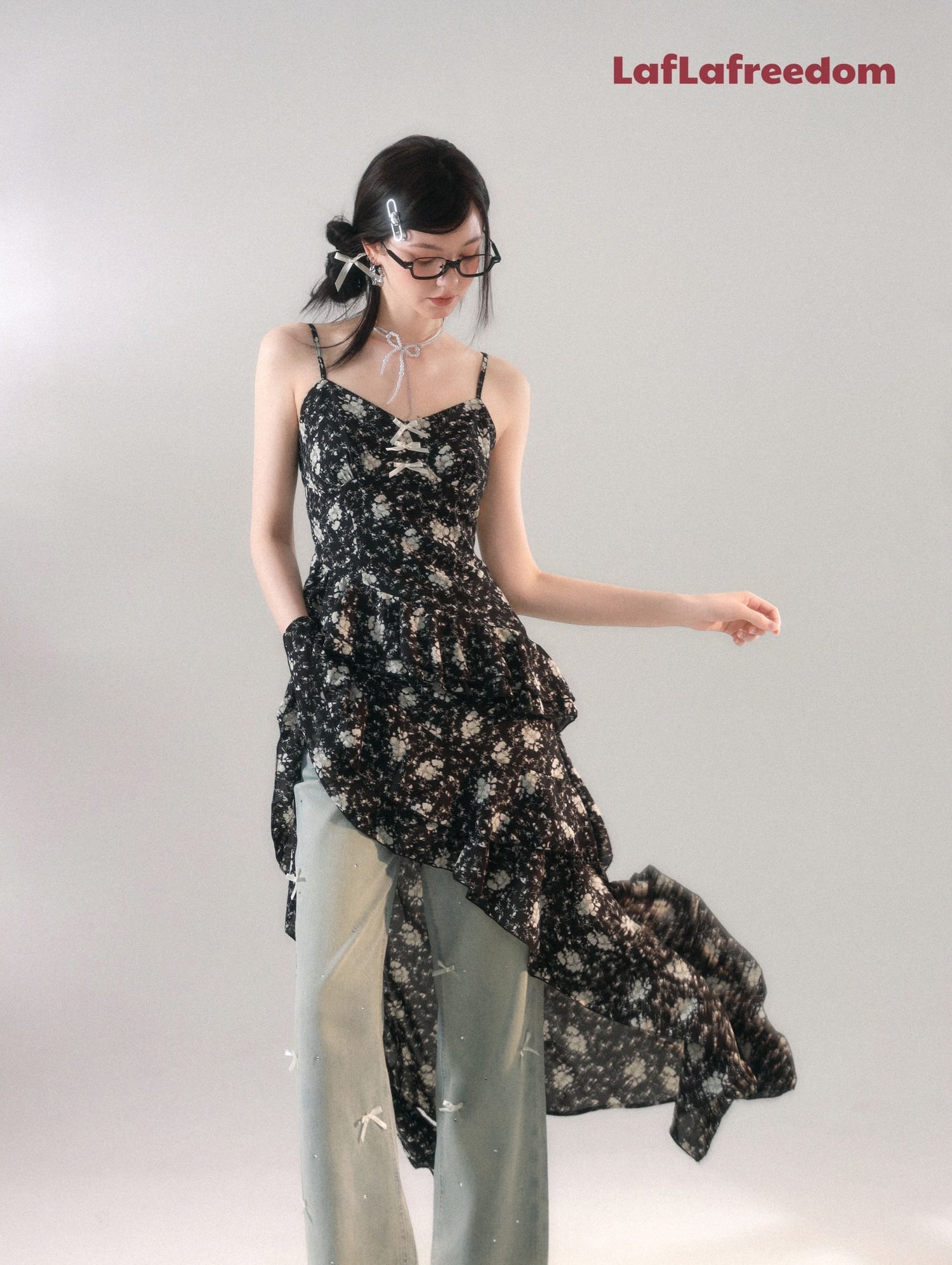 LA FREEDOM "FLORA" Dress +Cardigan(SEPARATE)