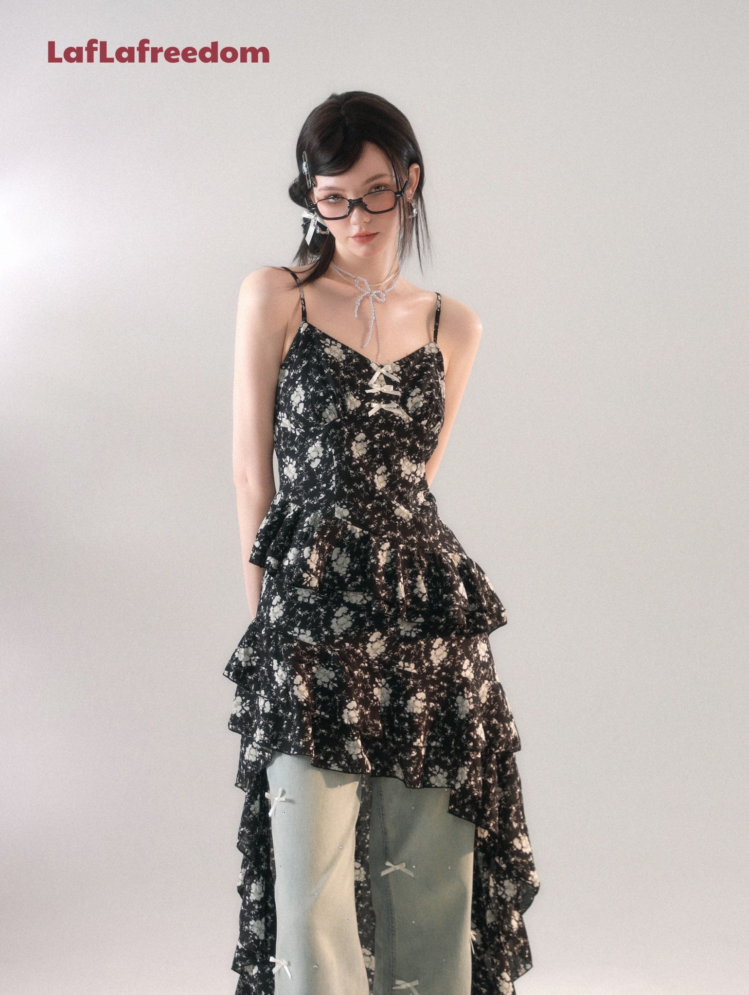 LA FREEDOM "FLORA" Dress +Cardigan(SEPARATE)