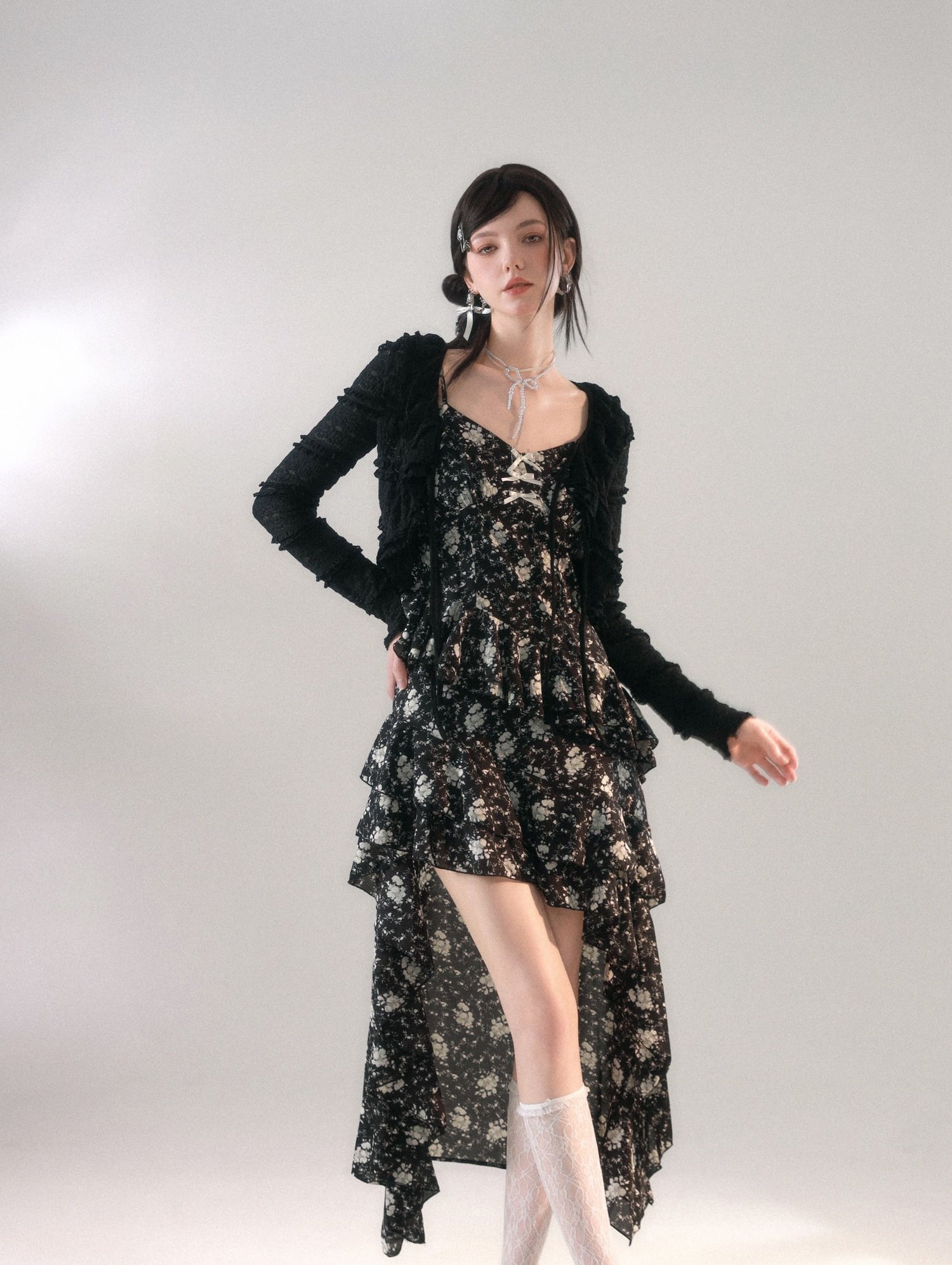 LA FREEDOM "FLORA" Dress +Cardigan(SEPARATE)
