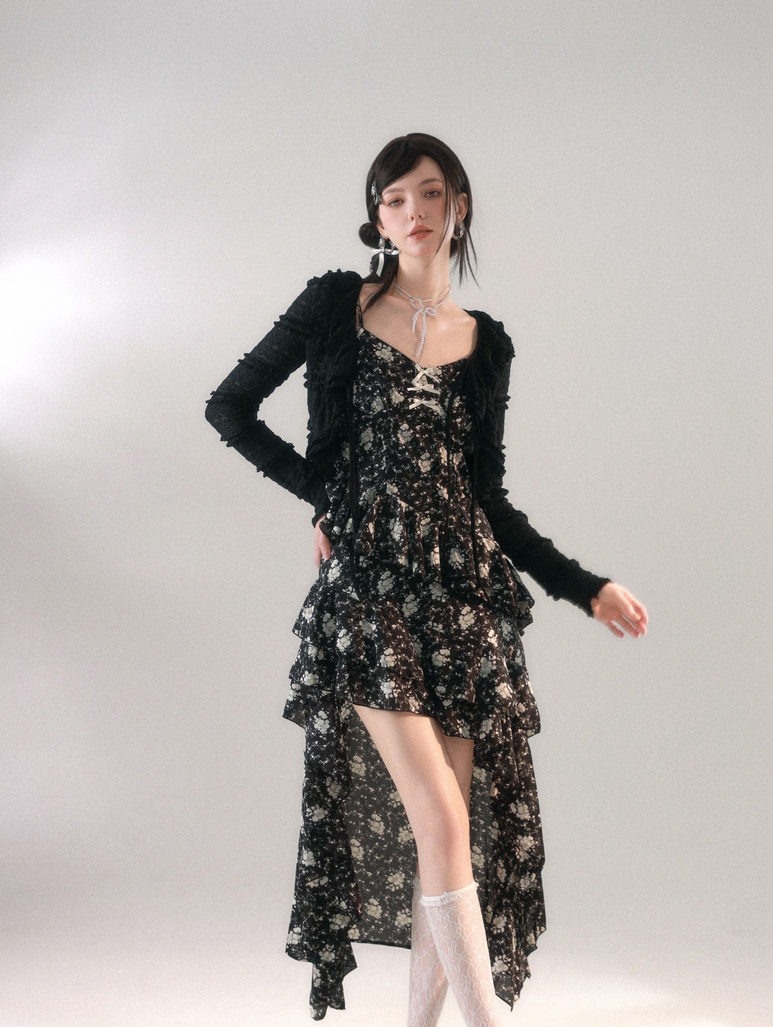 LA FREEDOM "FLORA" Dress +Cardigan(SEPARATE)