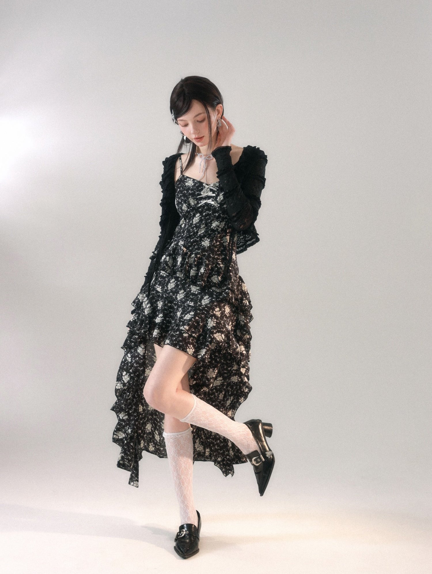 LA FREEDOM "FLORA" Dress +Cardigan(SEPARATE)