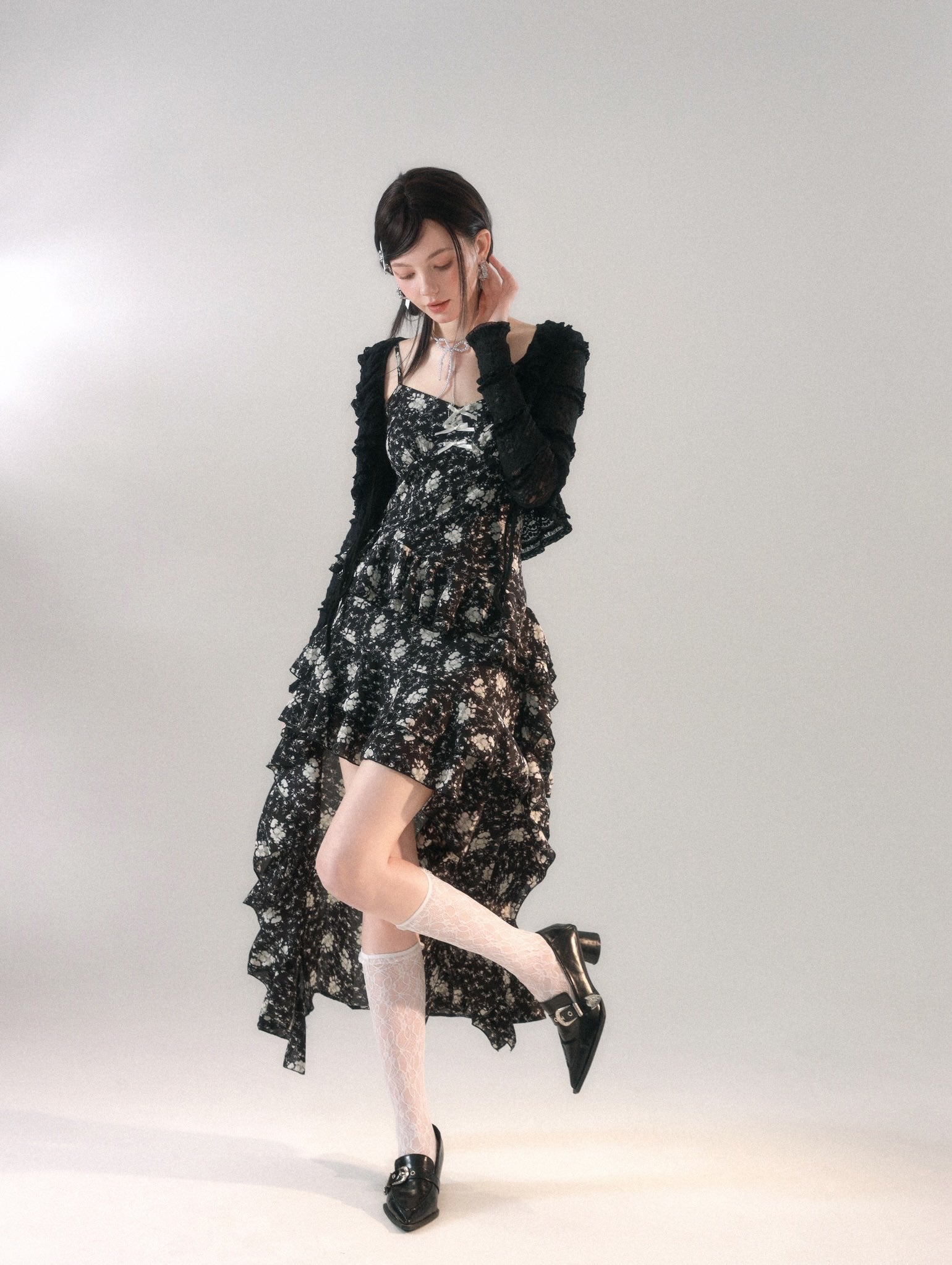 LA FREEDOM "FLORA" Dress +Cardigan(SEPARATE)