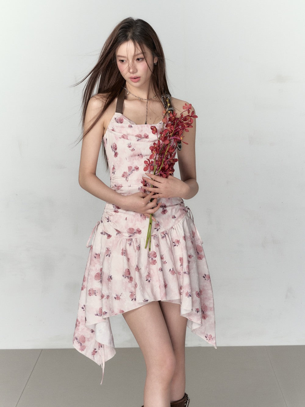 VIA PITTI Sale Drawstring Mini Dress