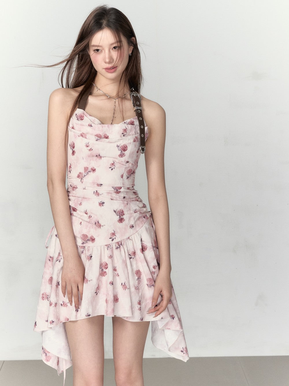 VIA PITTI Sale Drawstring Mini Dress