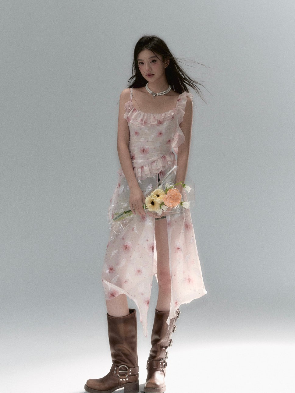 VIA PITTI Gauze Midi Dress(2color)