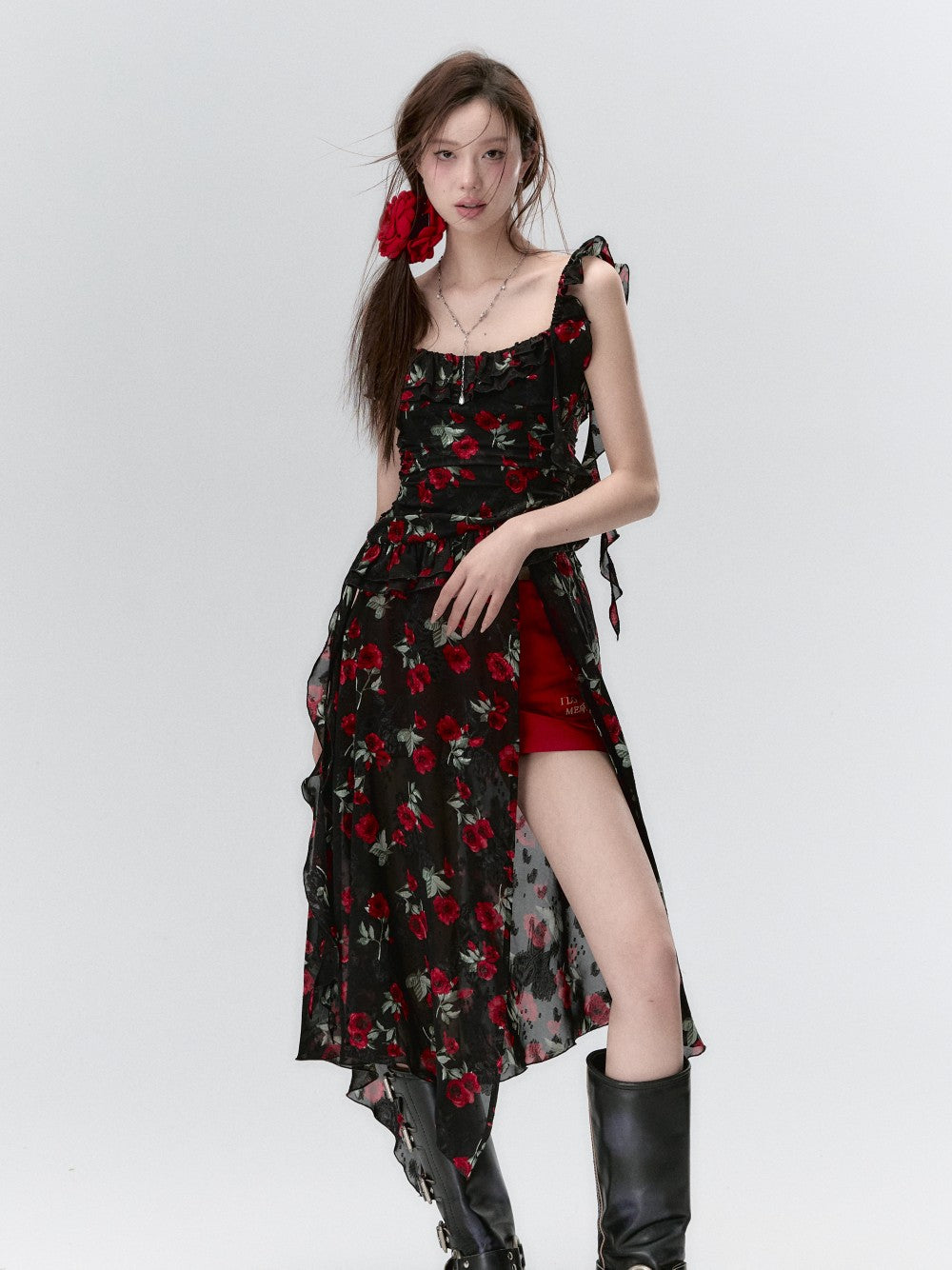VIA PITTI Gauze Midi Dress(2color)