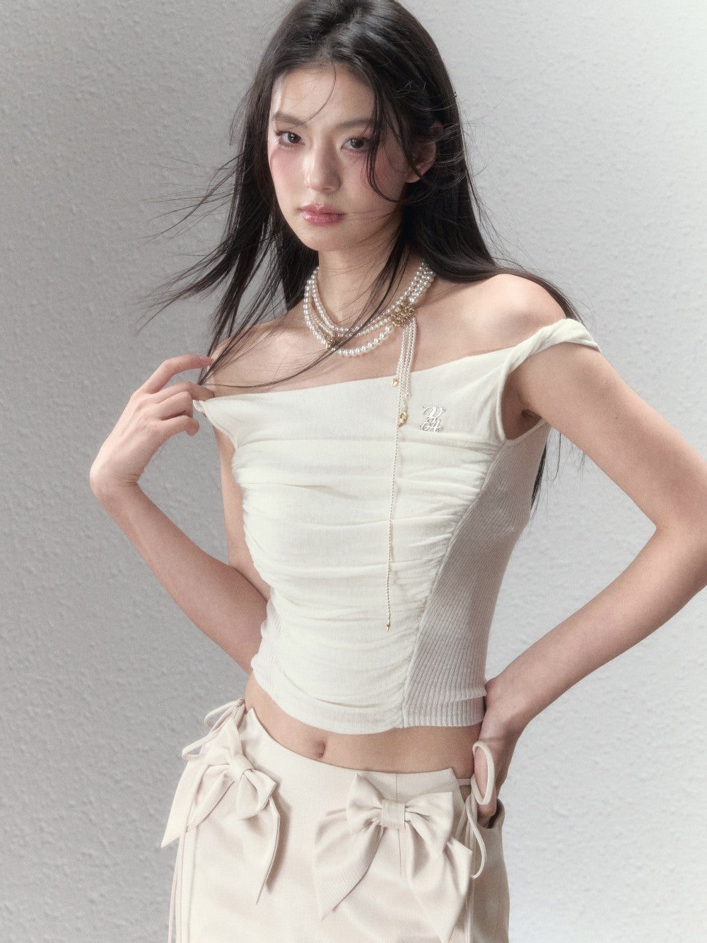 VIA PITTI Sale Off-Shouldert Top