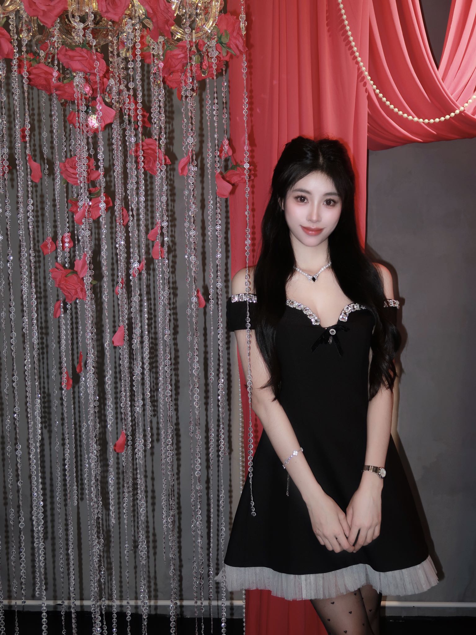 BEKITTY Diamond Slip Mini Dress