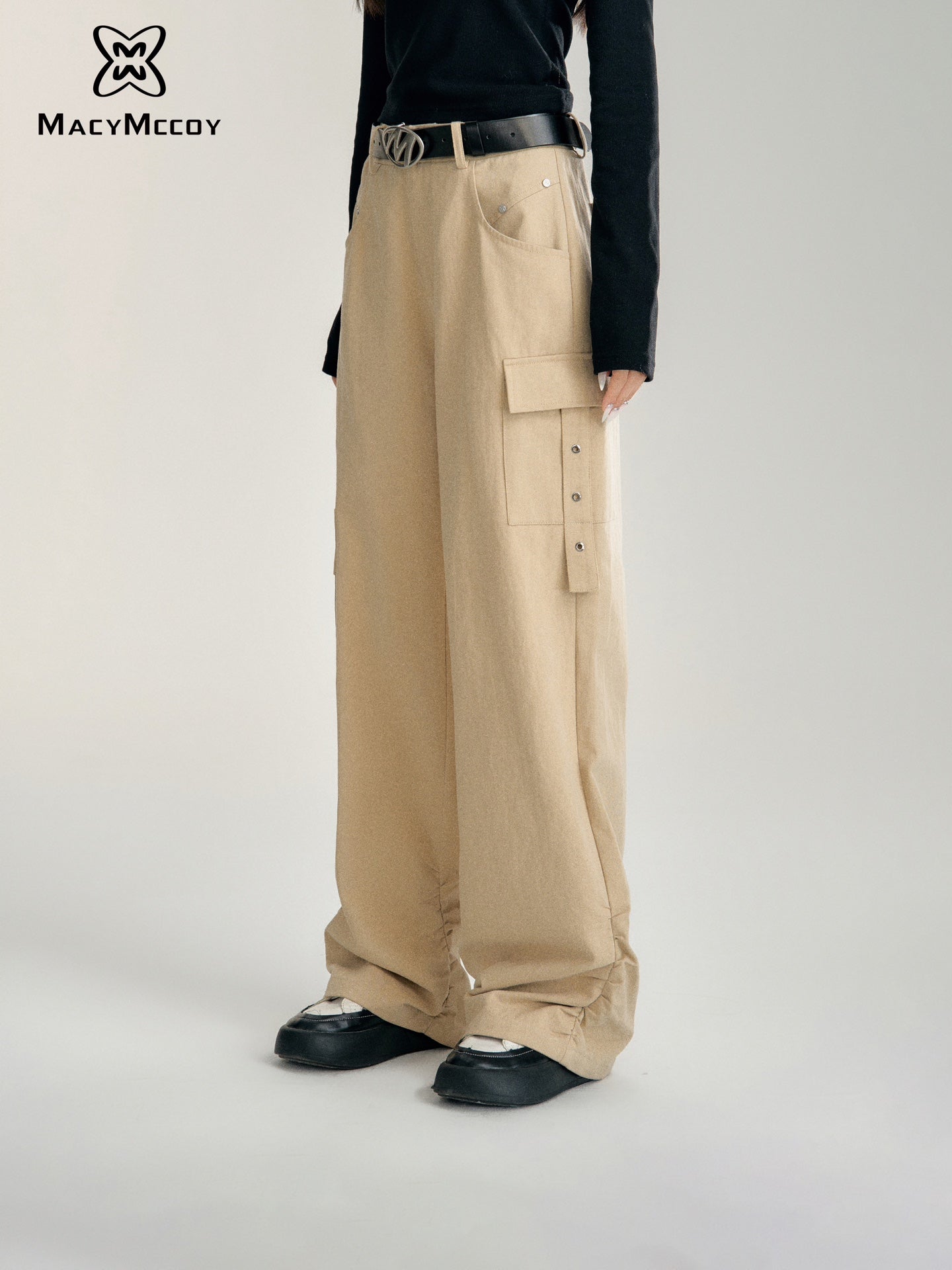 MacyMccoy High Waist Cargo Pants