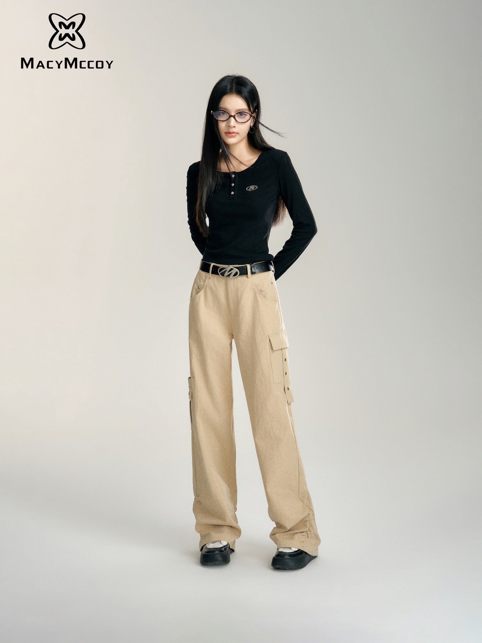 MacyMccoy High Waist Cargo Pants