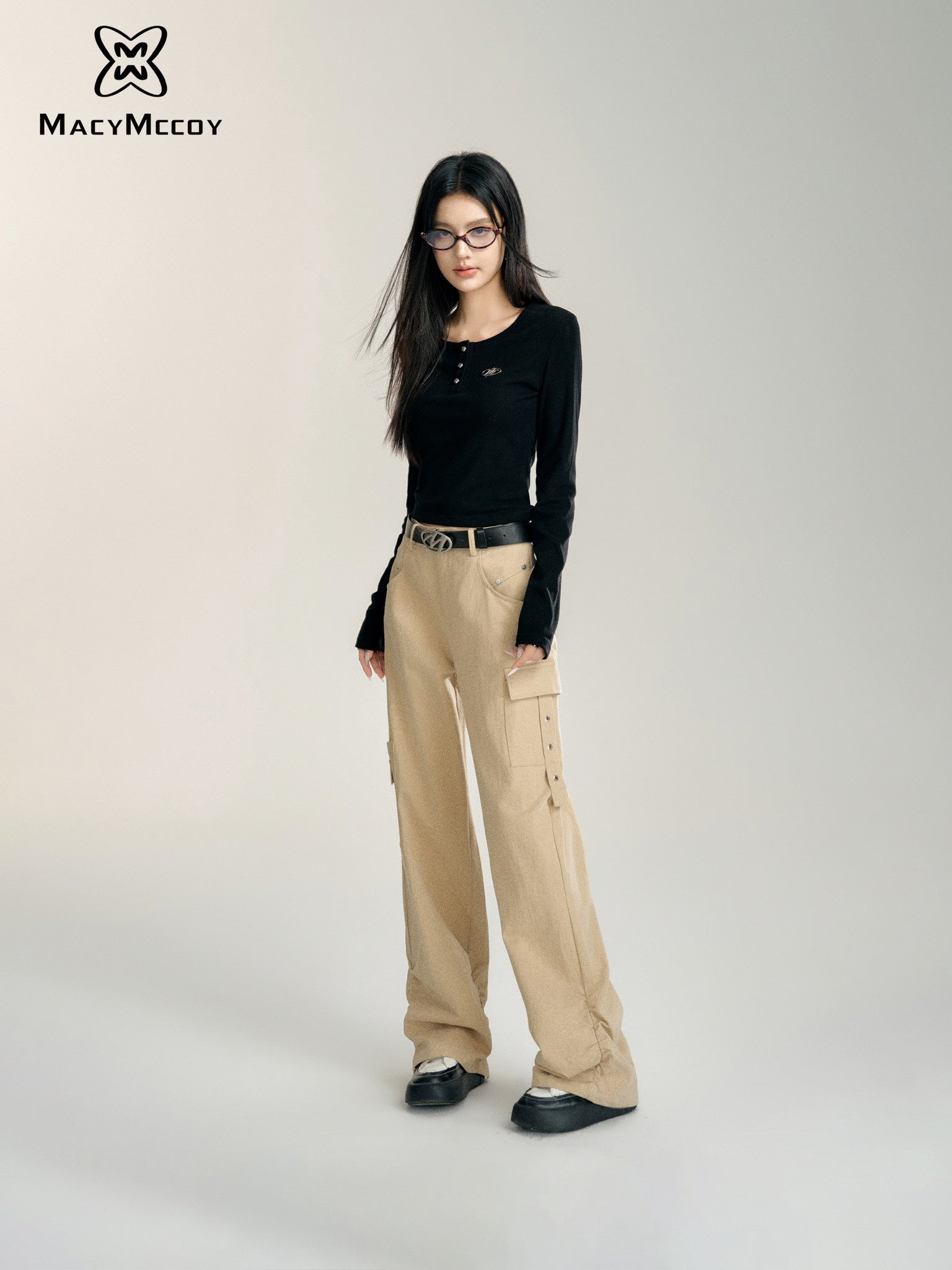 MacyMccoy High Waist Cargo Pants