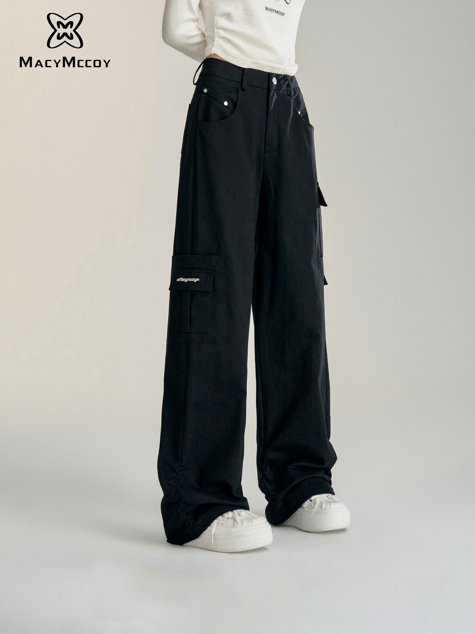 MacyMccoy High Waist Cargo Pants