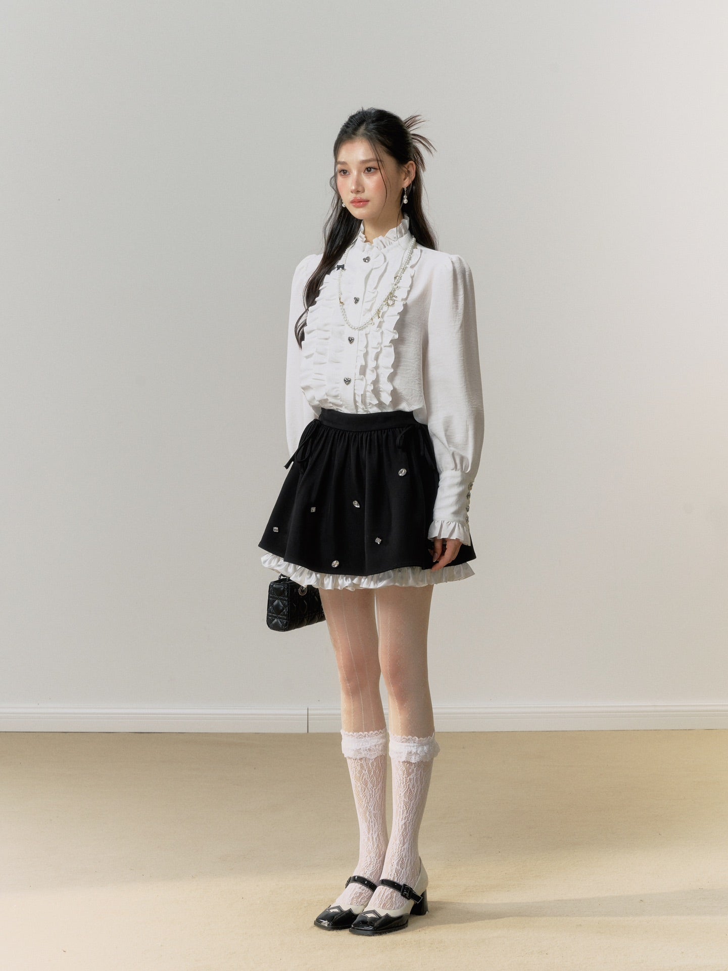Lafreedom White Organ Collar Shirt
