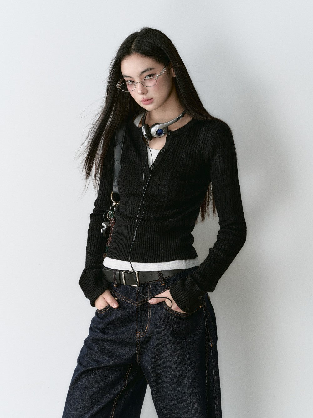 VIA PITTI Sale V24DK111 Cable Knit Top