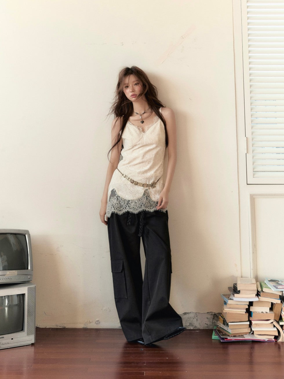 VIA PITTI V24DTP089 Lace Brown Dress
