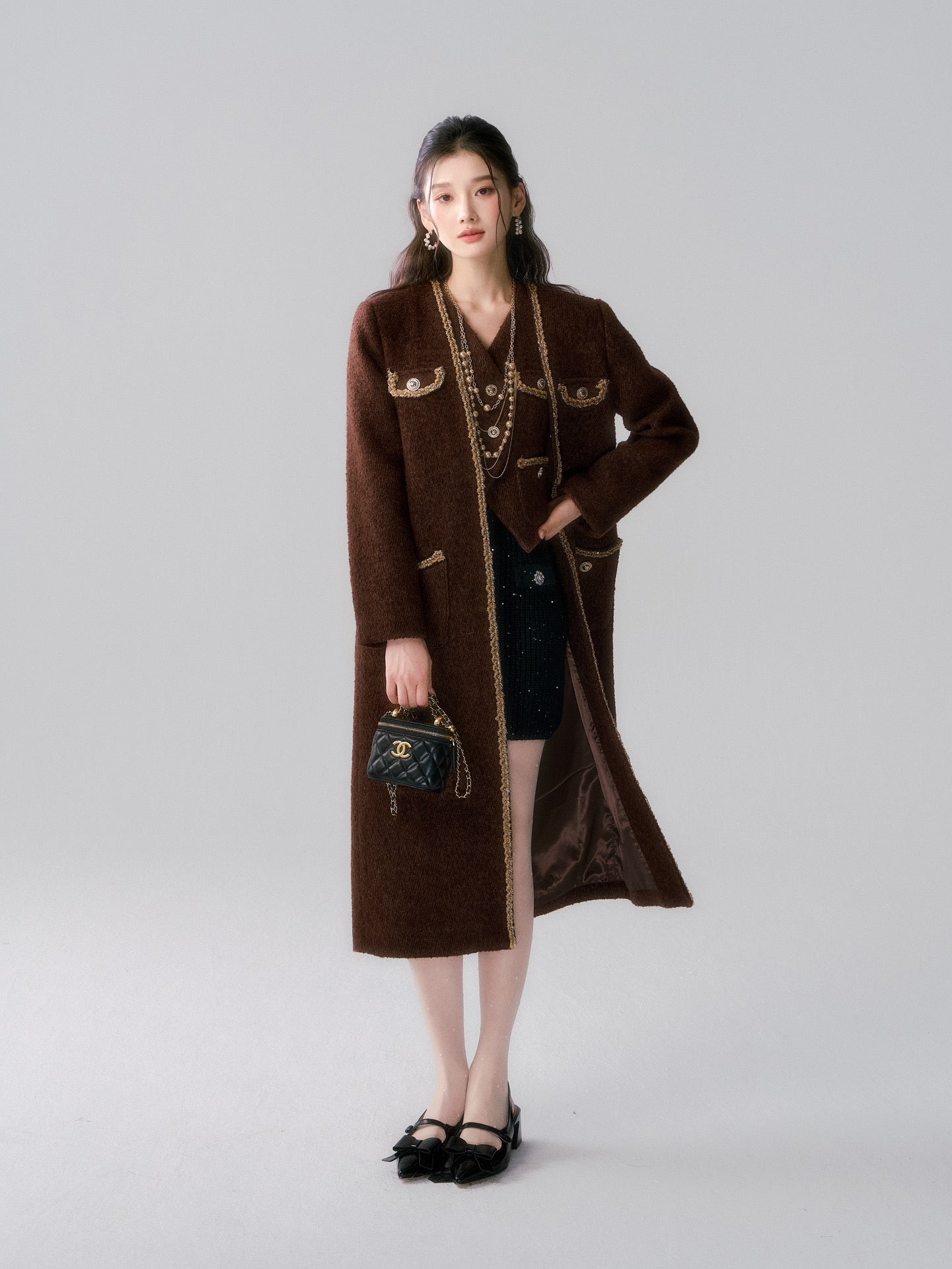 Lafreedom LAC341024 Golden Brown Coat & Vest