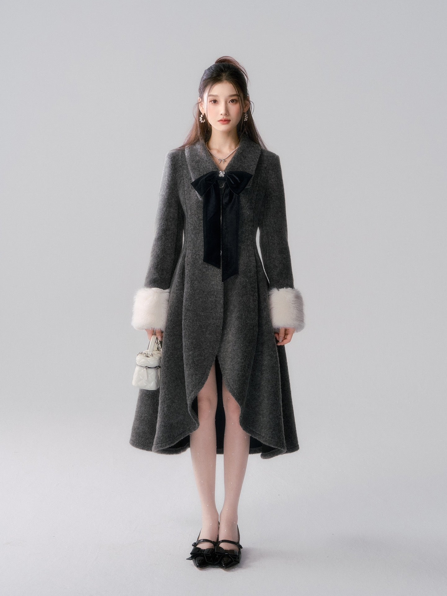 Lafreedom LAC341021 Wool Dress Coat -grey