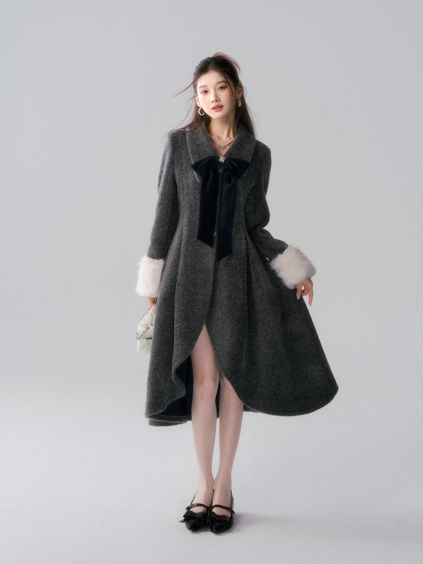 Lafreedom LAC341021 Wool Dress Coat -grey