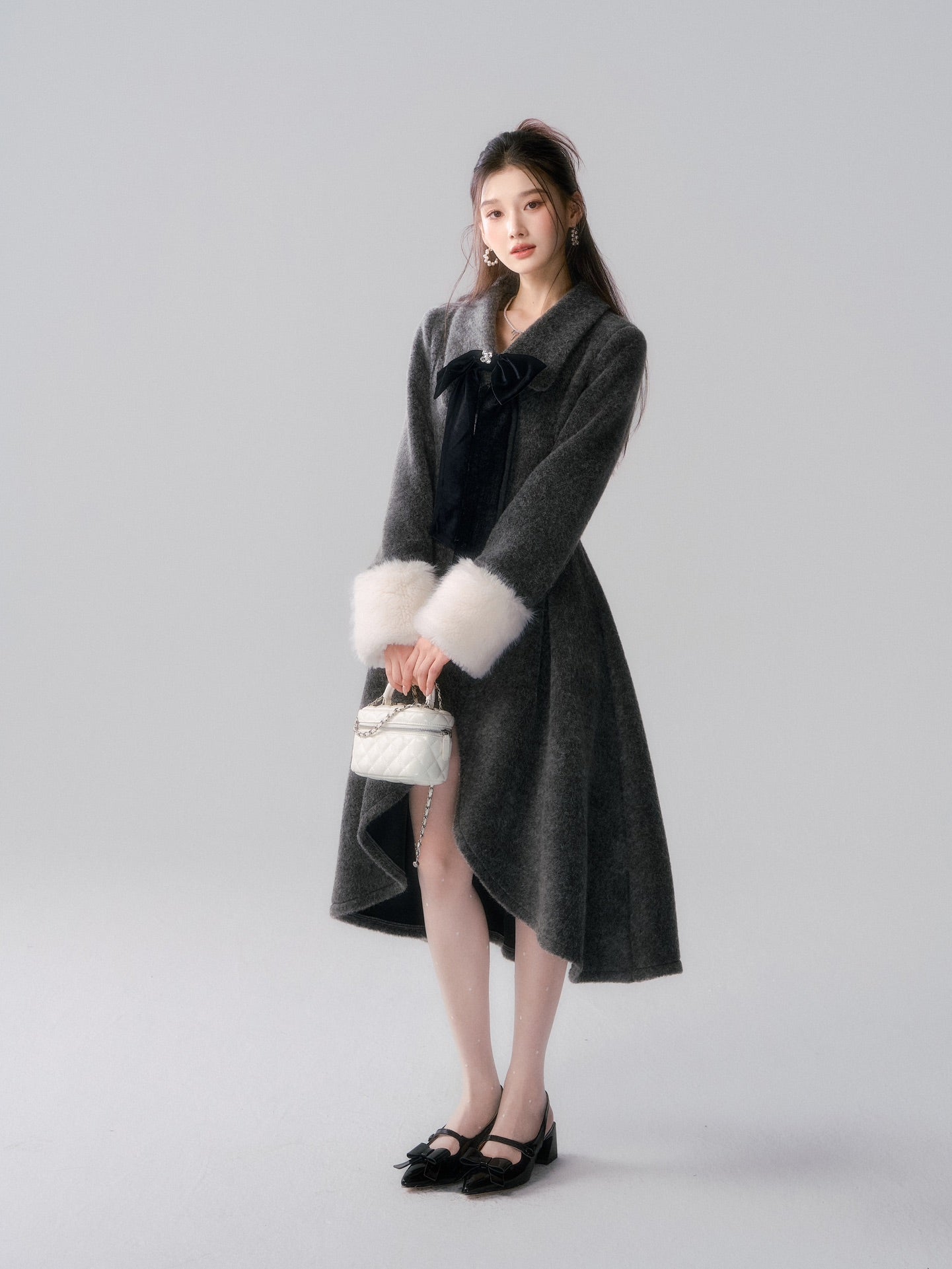 Lafreedom LAC341021 Wool Dress Coat -grey