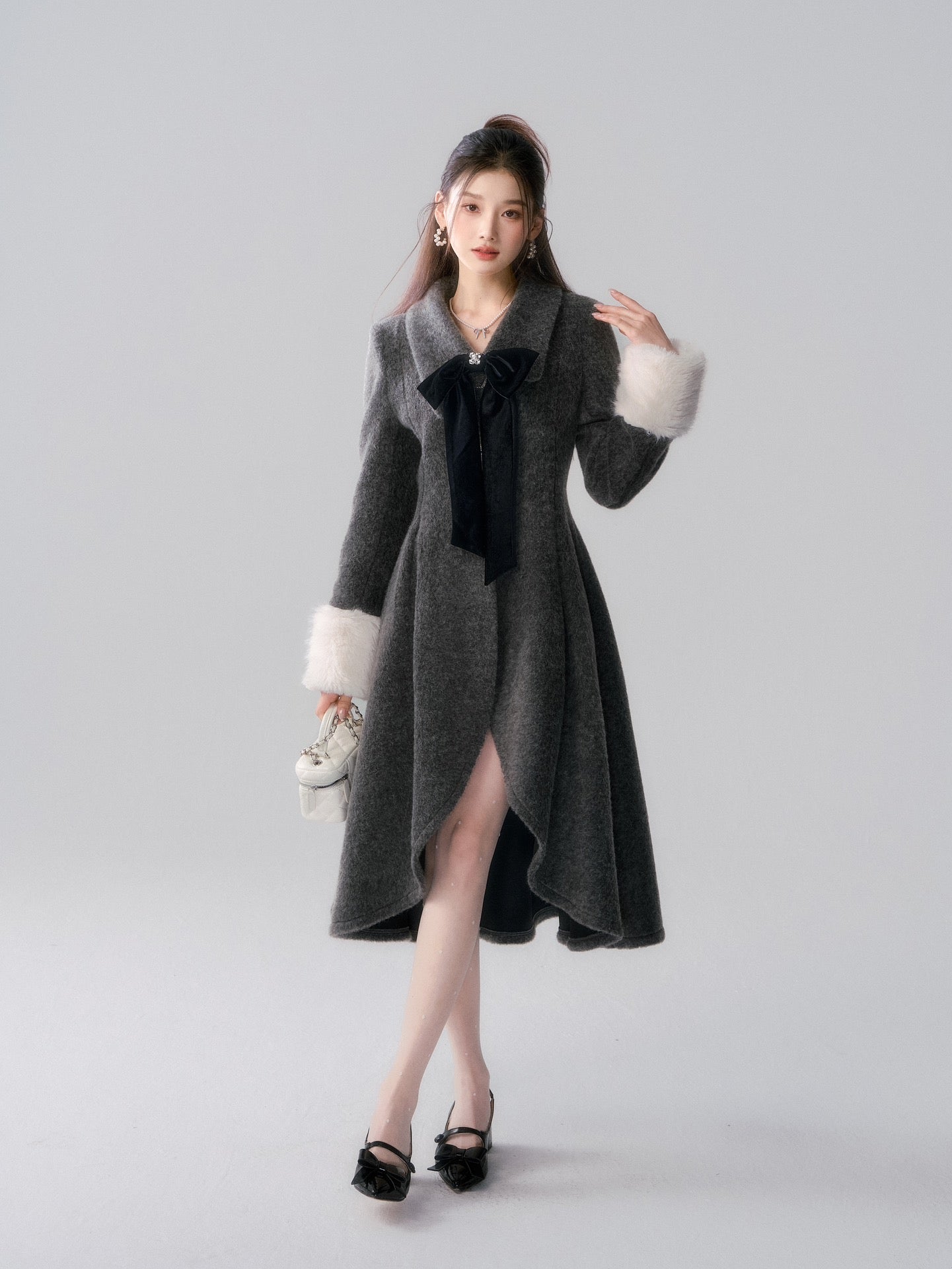 Lafreedom LAC341021 Wool Dress Coat -grey