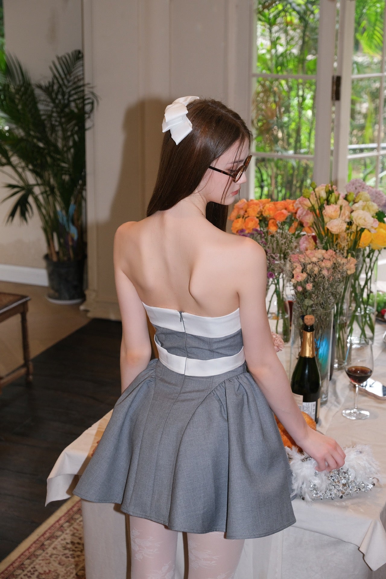 Jean Soo Waltz Patchwork Puffy Dress