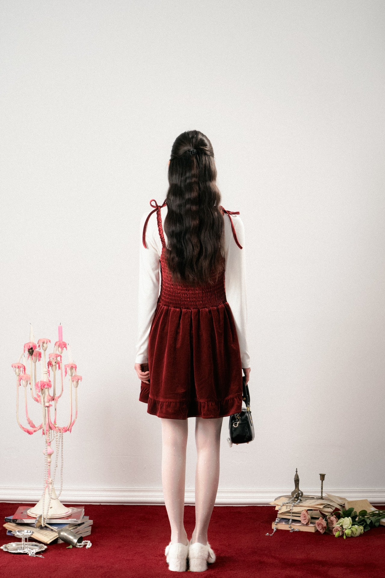Lafreedom SALE LAC341115 Velvet Mini Dress(2color)