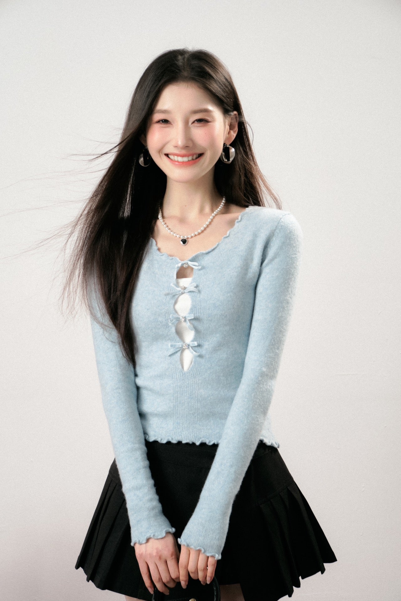 Lafreedom LAF341103 Bow Top & mini Skirt