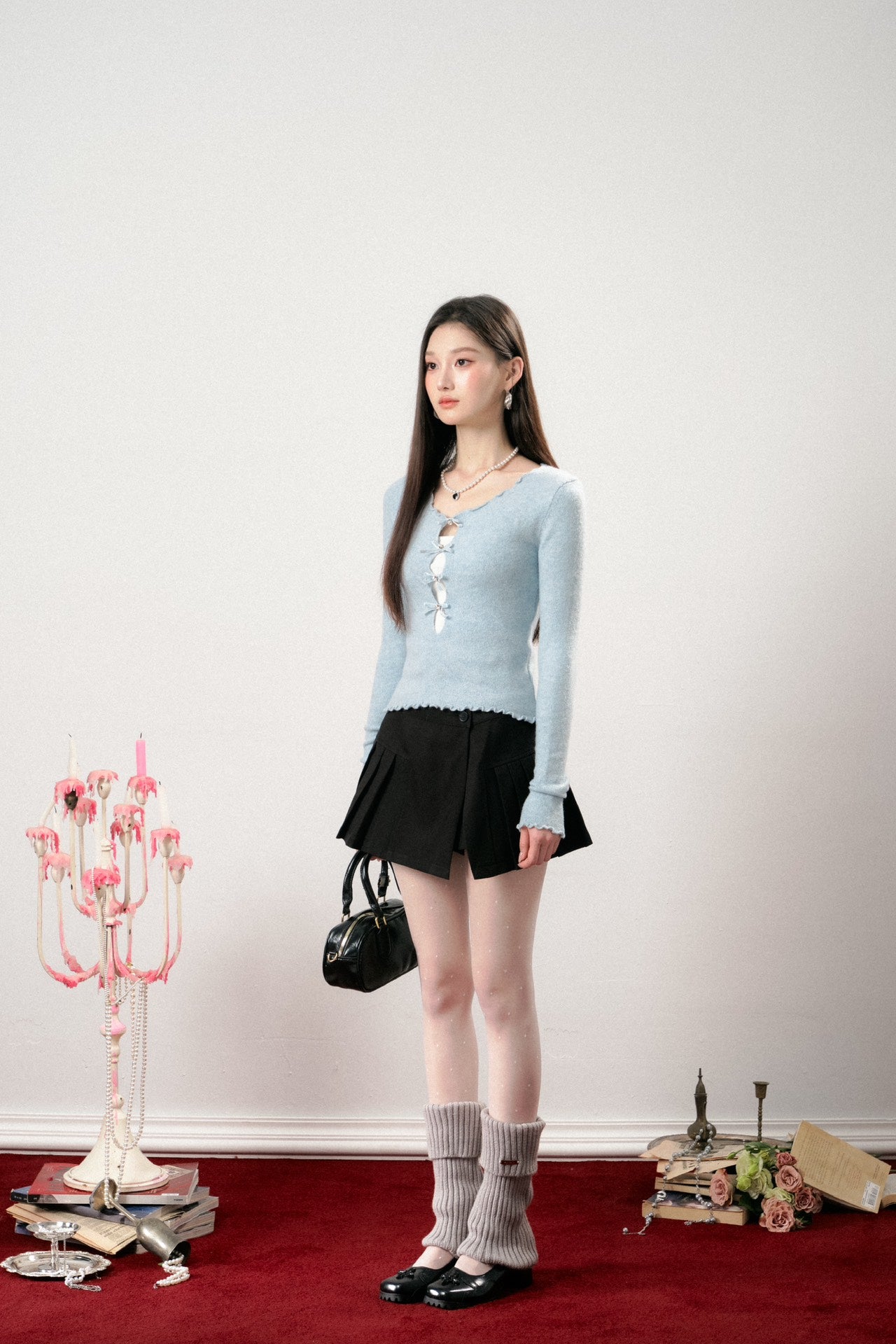 Lafreedom LAF341103 Bow Top & mini Skirt