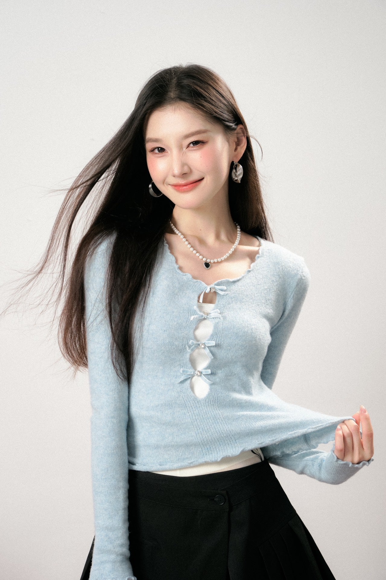 Lafreedom LAF341103 Bow Top & mini Skirt