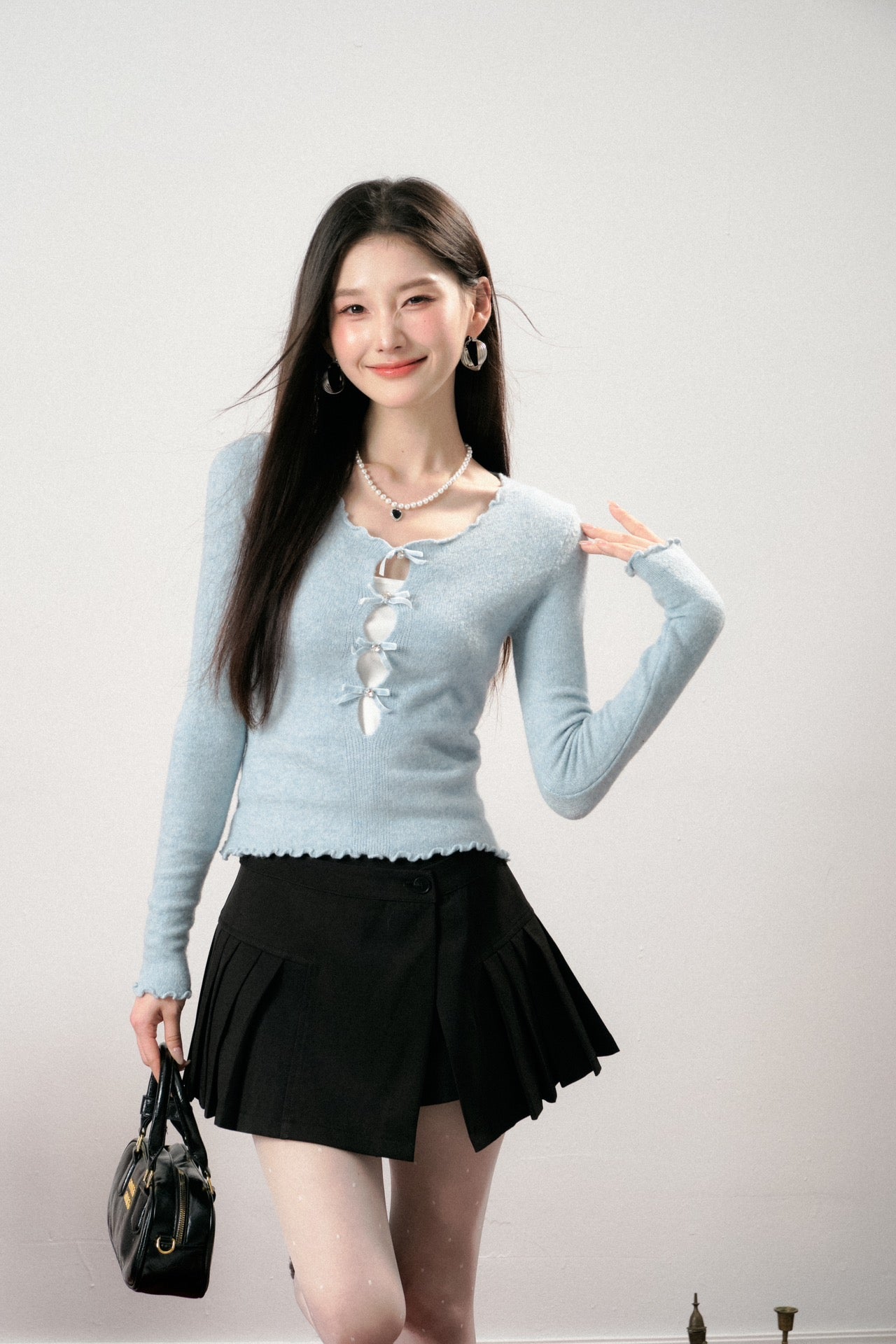 Lafreedom LAF341103 Bow Top & mini Skirt