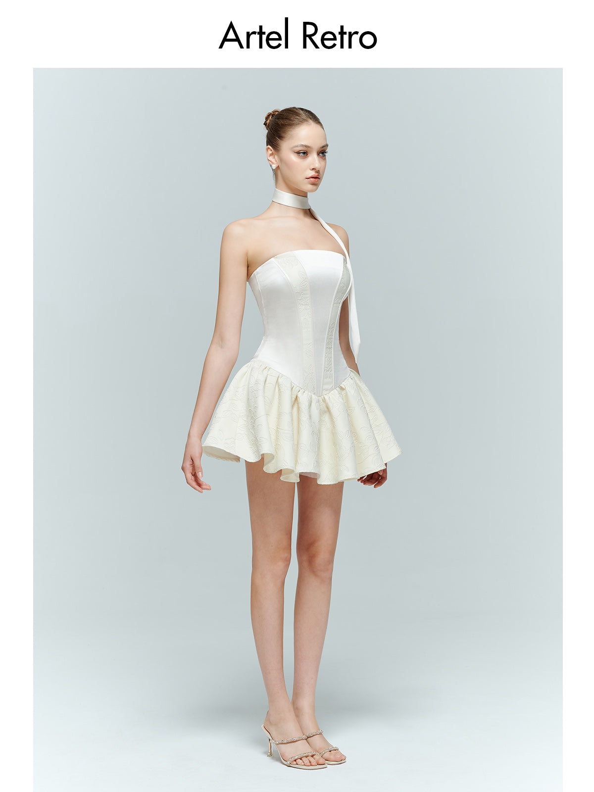 Artel Retro AR-24AW-D003 Strapless fishbone puffy skirt (2color)