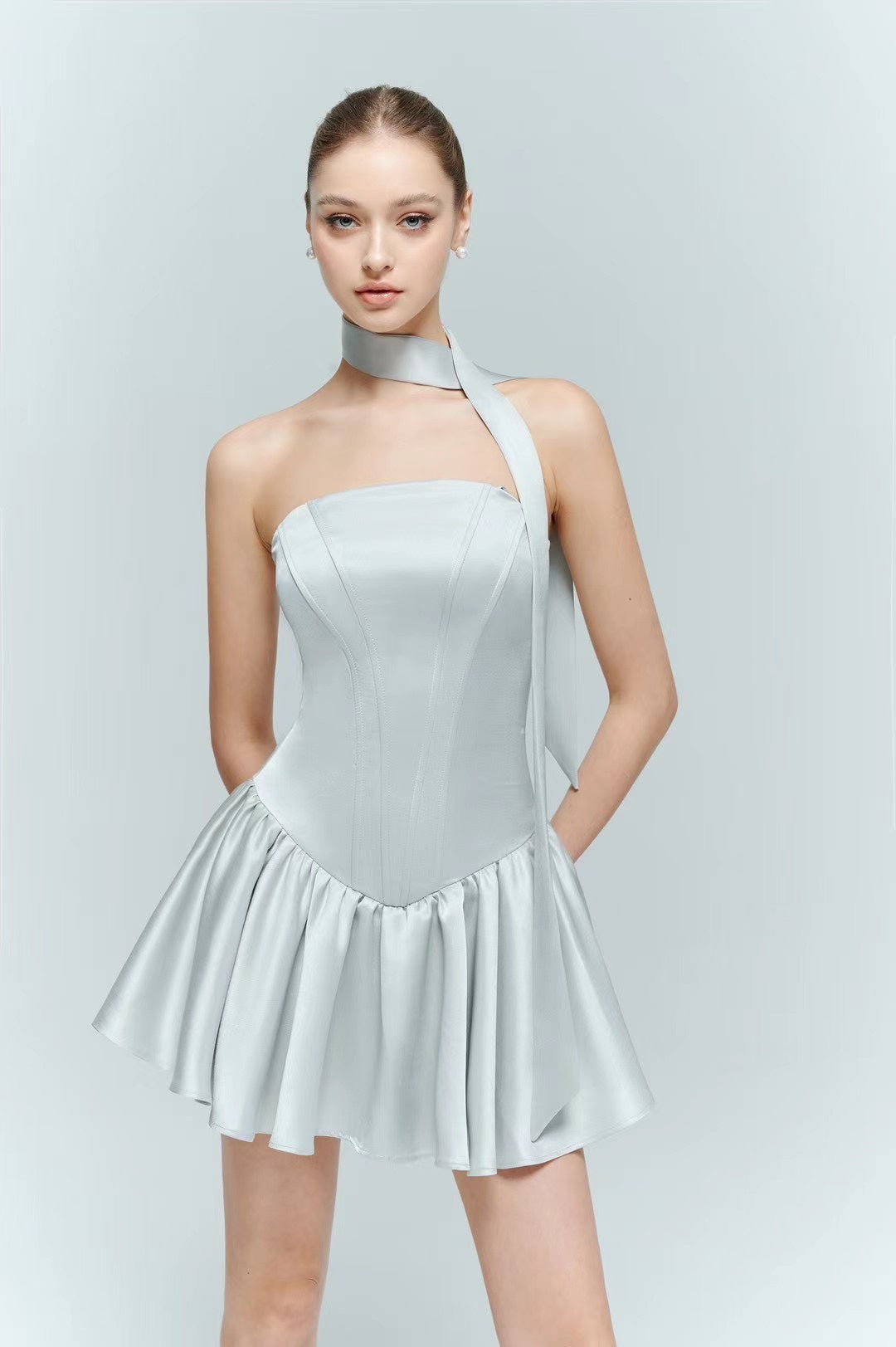 Artel Retro AR-24AW-D003 Strapless fishbone puffy skirt (2color)