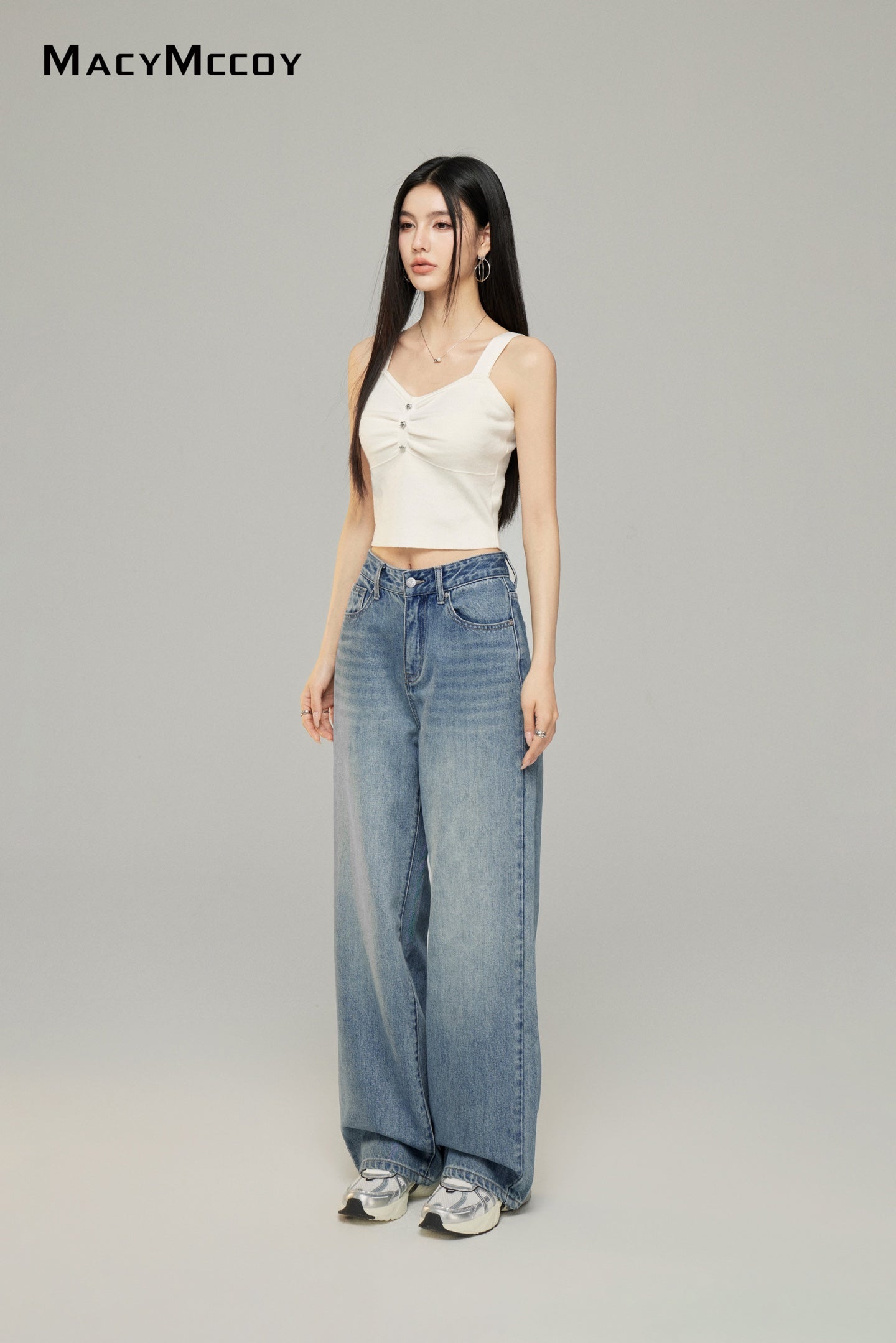 Macy Mccoy MMC2025007 Embroidered jeans (2color)
