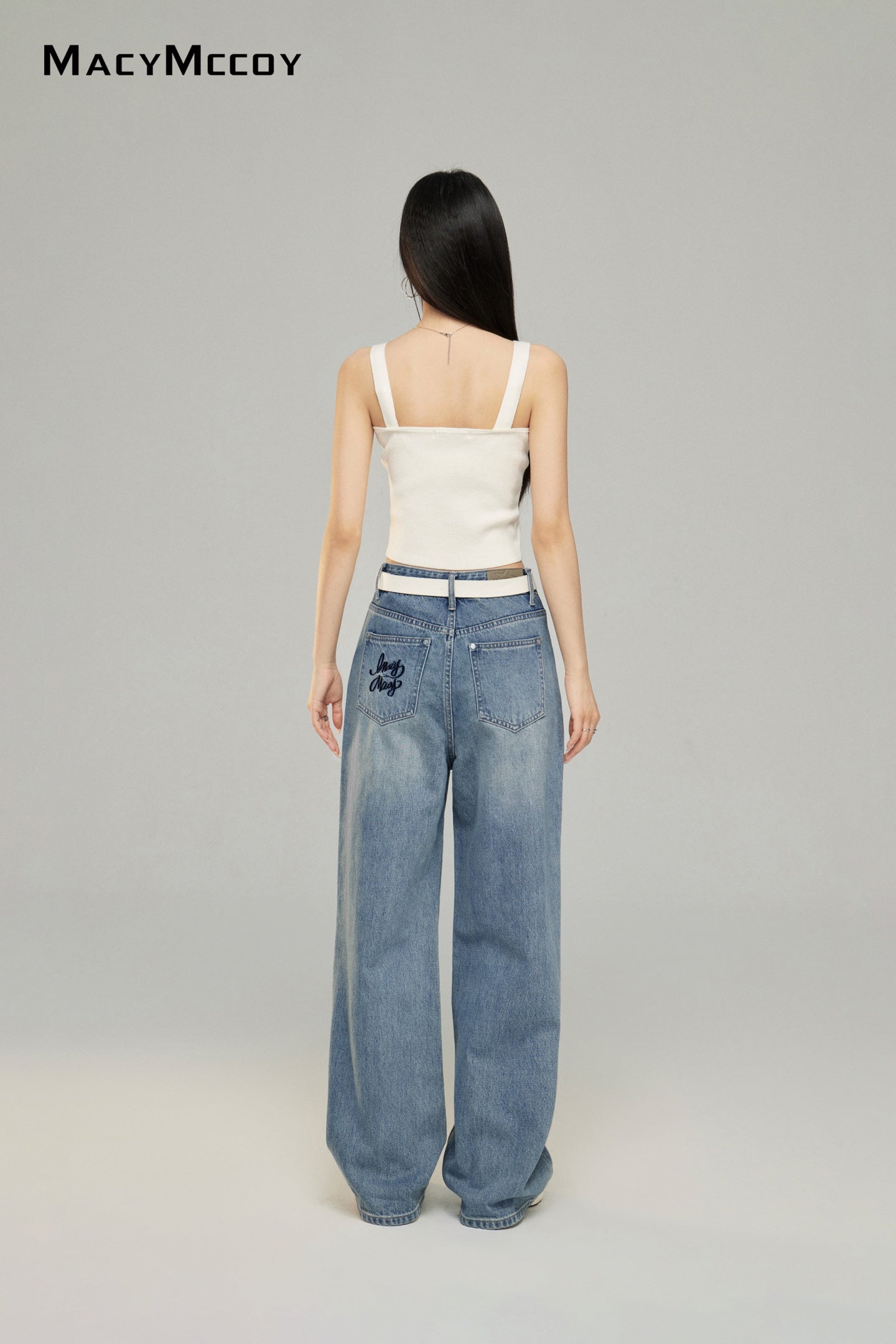 Macy Mccoy MMC2025007 Embroidered jeans (2color)